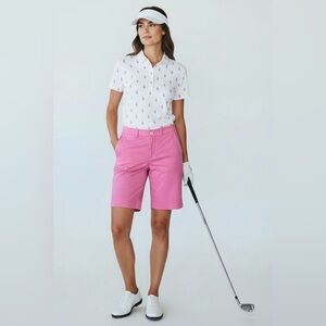 Fairway & Greene Pink Golf Shorts Women's Size‎ 8 Cotton Blend